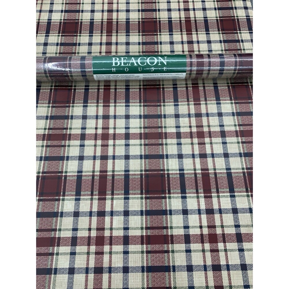 Beacon House Tartan Plaid Wallpaper 72-30948, 20.5” X 11yds
